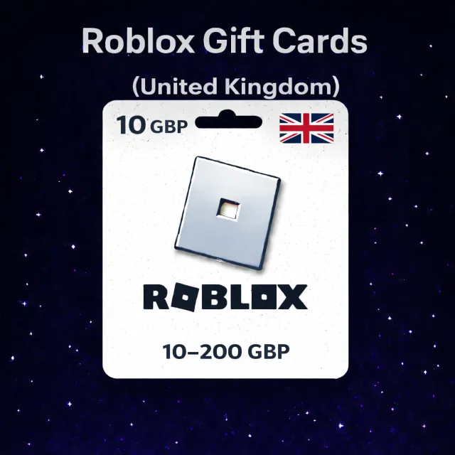Roblox Gift Cards (Великобритания) 10–200 GBP | Коды пополнения