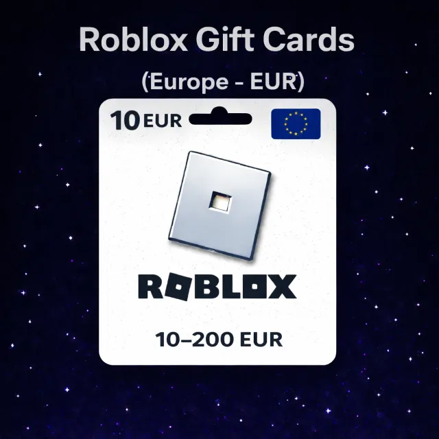 Roblox Gift Cards (Европа EUR) 10–200 EUR | Коды пополнения