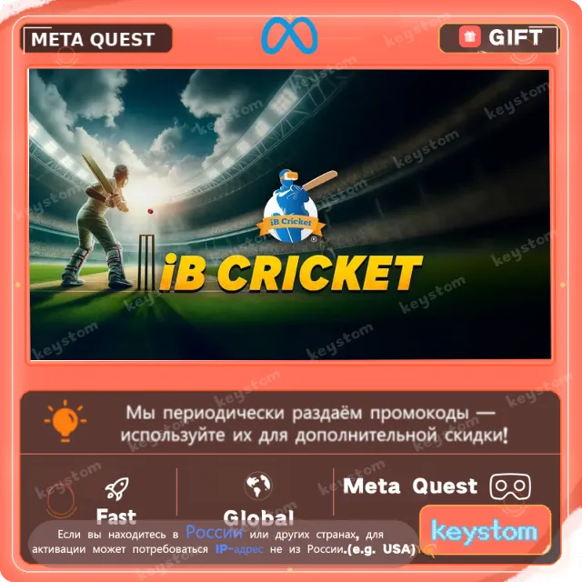 iB Cricket для Meta / Oculus Quest | Услуга активации