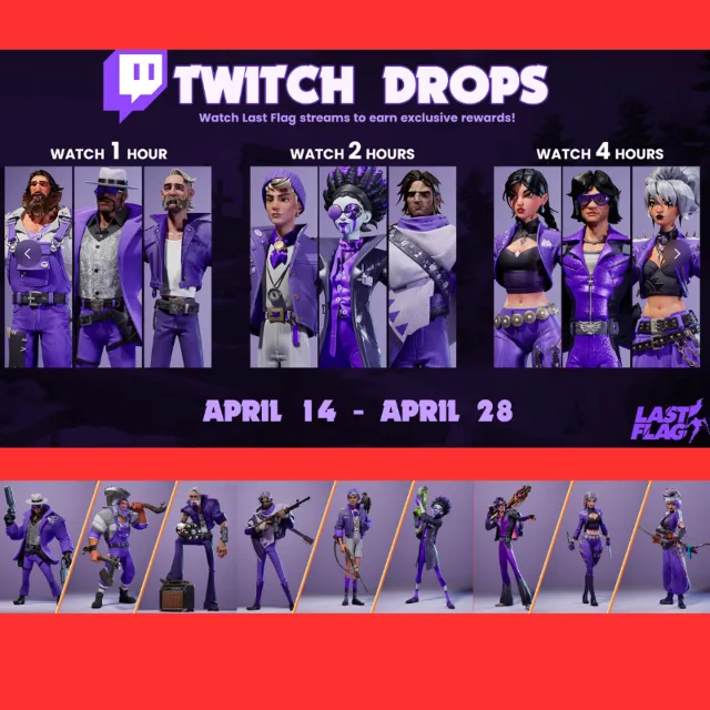 9/9 Празднование последнего флага — все скины (Twitch Drop)