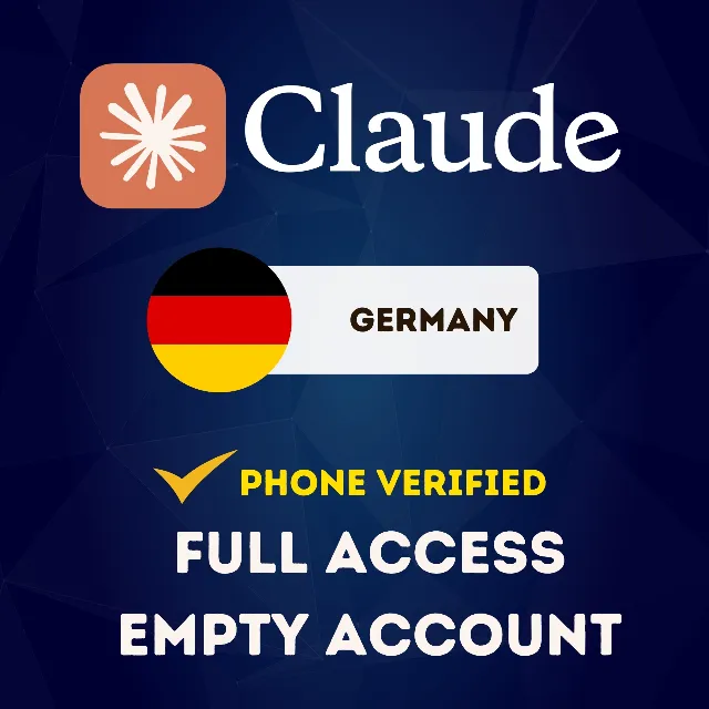🇩🇪 ГЕРМАНИЯ CLAUDE АККАУНТ | ПОЛНЫЙ ДОСТУП | УСЛУГА ПОДТВЕРЖДЕНИЯ ТЕЛЕФОНА