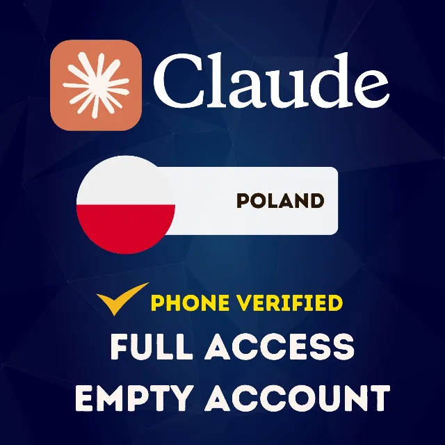 🇵🇱 ПОЛЬША CLAUDE АККАУНТ | ПОЛНЫЙ ДОСТУП | УСЛУГА ПОДТВЕРЖДЕНИЯ ТЕЛЕФОНА