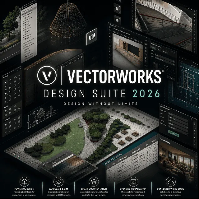 Vectorworks Design Suite 2026 Edu | PC / Mac | 1 год