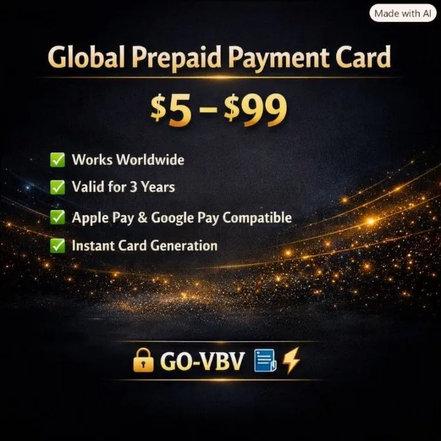 💳 Глобальная предоплаченная платёжная карта | $10–$99 ⚡ Мгновенная и безопасная дост