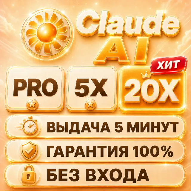 💫CLAUDE AI | PRO / 5X / 20X | 1 МЕСЯЦ | БЕЗ ВХОДА ✨