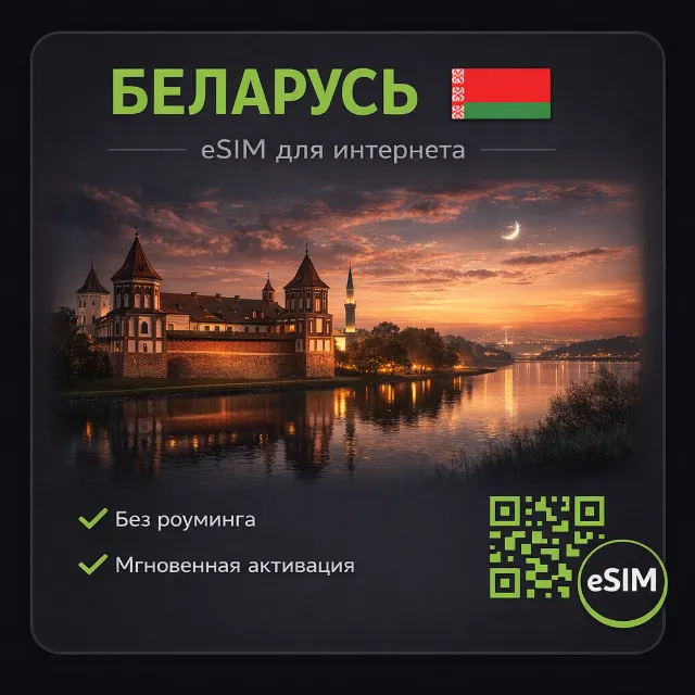 eSIM Беларусь / Туристическая / для путешествий / мобильный интернет / есим