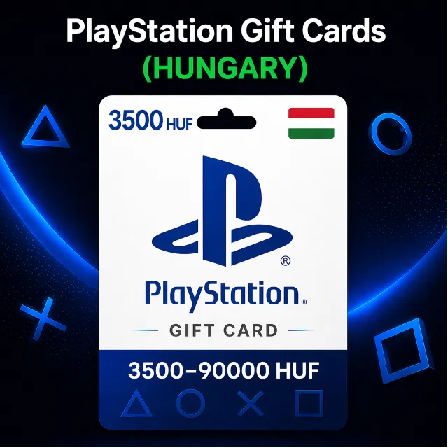 PlayStation Gift Cards Венгрия (HU) 3500–90000 HUF | Коды пополнения PSN