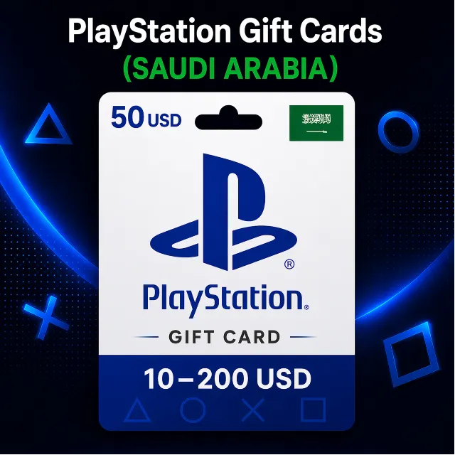 PlayStation Gift Cards Саудовская Аравия (SA) 10–200 USD | Коды пополнения PSN