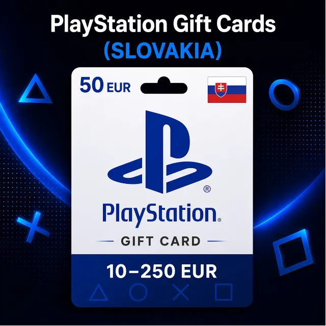PlayStation Gift Cards Словакия (SK) 10–250 EUR | Коды пополнения PSN