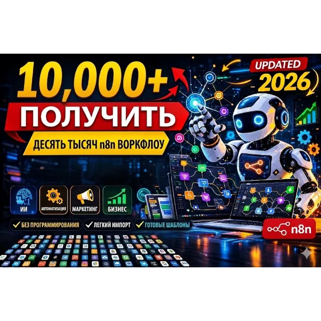 Более 10 000 рабочих процессов n8n – (Обновление 2026 г.)