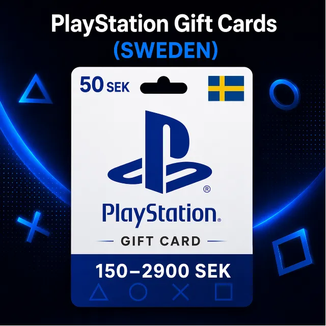 PlayStation Gift Cards Швеция (SE) 150–2900 SEK | Коды пополнения PSN