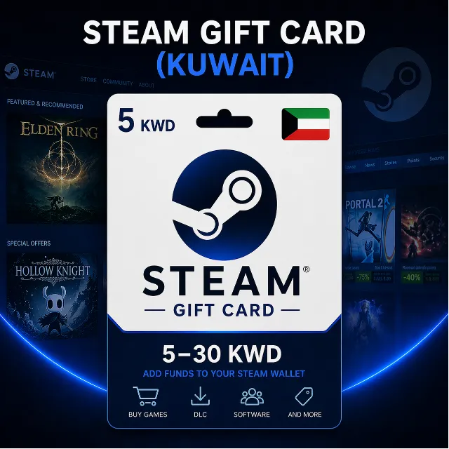 Steam Gift Card (Кувейт) 5–30 KWD | Код пополнения Steam