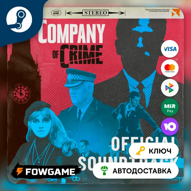 🔵 Company of Crime: Official Soundtrack DLC (РУ+СНГ) 🔑КЛЮЧ STEAM