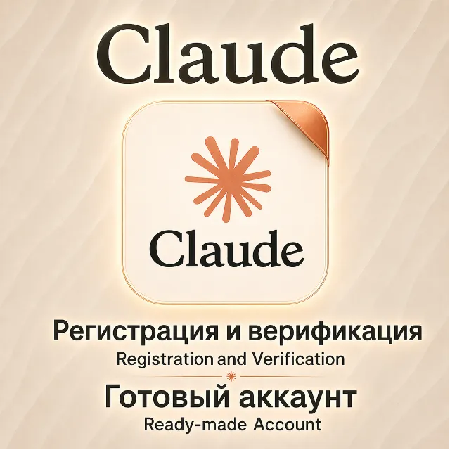 [24/7] Claude | SMS-Верифицированный аккаунт / Регистрация на Вашу почту