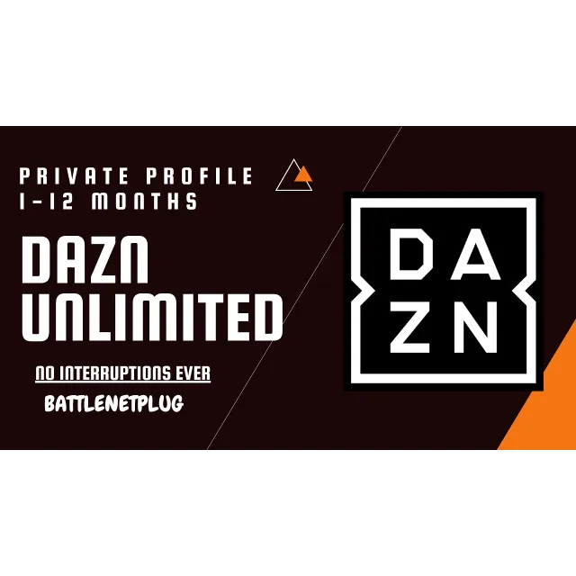 DAZN UNLIMITED 1-12 МЕСЯЦЕВ, ЛИЧНЫЙ ПРОФИЛЬ, МГНОВЕННАЯ ДОСТАВКА | PAYPAL