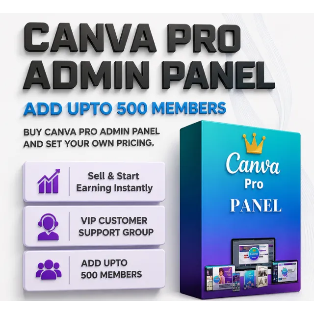 Административная панель Canva Pro – 500 пользователей | Доступ для реселлеров | Глоба