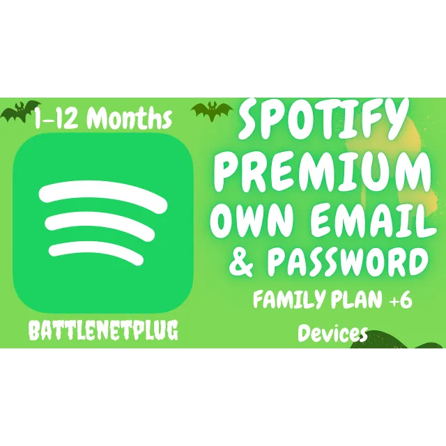 Spotify Premium Family (6 устройств, 1-12 месяца, собственная электронная почта