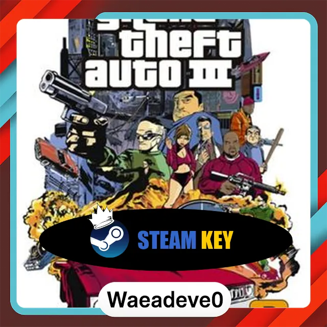 Grand Theft Auto 3 Steam Key GLOBAL