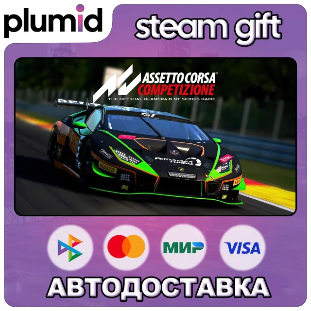 Assetto Corsa Competizione Steam Gift / Россия + МИР / АВТО