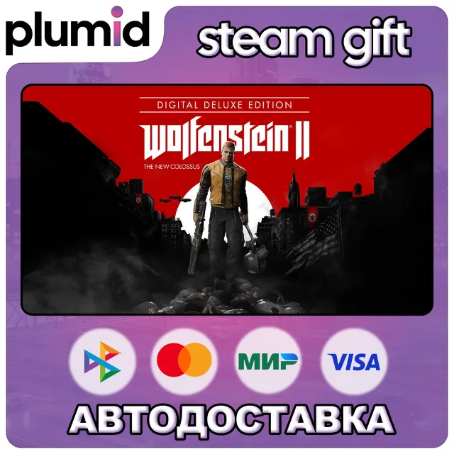 Wolfenstein II: The New Colossus Digital Deluxe Edition Steam Gift / Россия + МИР