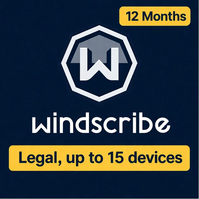 🌍Windscribe PRO【ЛЕГАЛЬНО, 15 устройств】12 месяцев