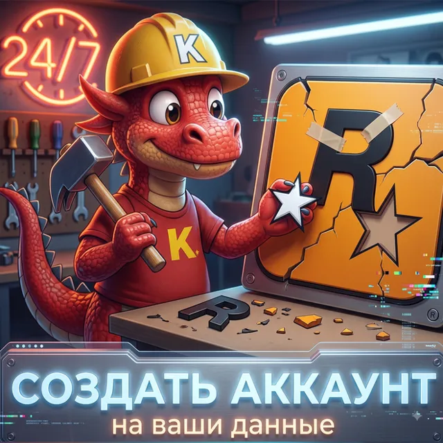 Создать аккаунт Рокстар (24/7)