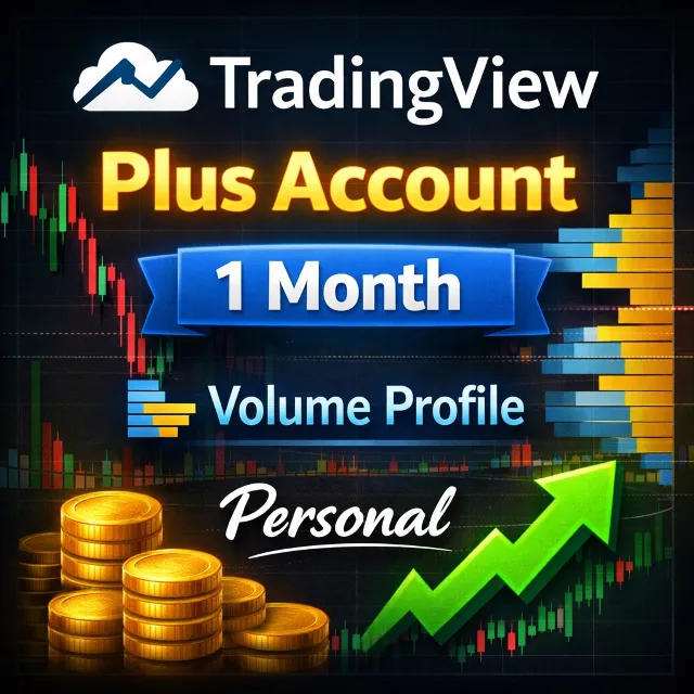 🎯 TradingView Plus Аккаунт | 1 Месяц | Volume Profile | Личный