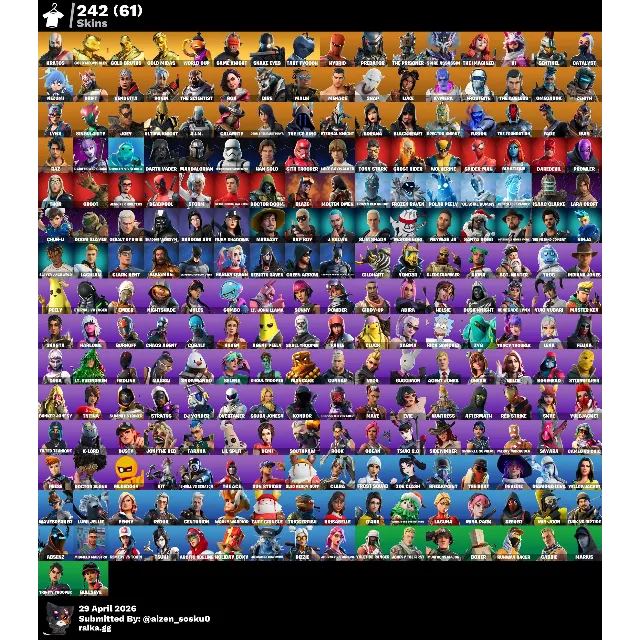 [PC/XBOX] LEVIATHAN Axe| +240 Skins, 250+ Pickaxes, 200+ Emotes | Full Access | Fast