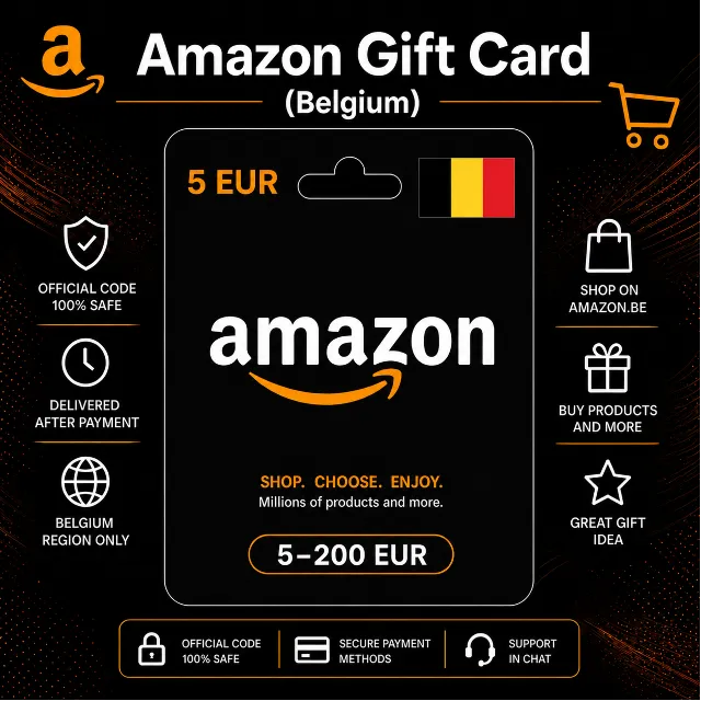 Amazon Gift Card (Бельгия) 5–200 EUR | Код пополнения Amazon