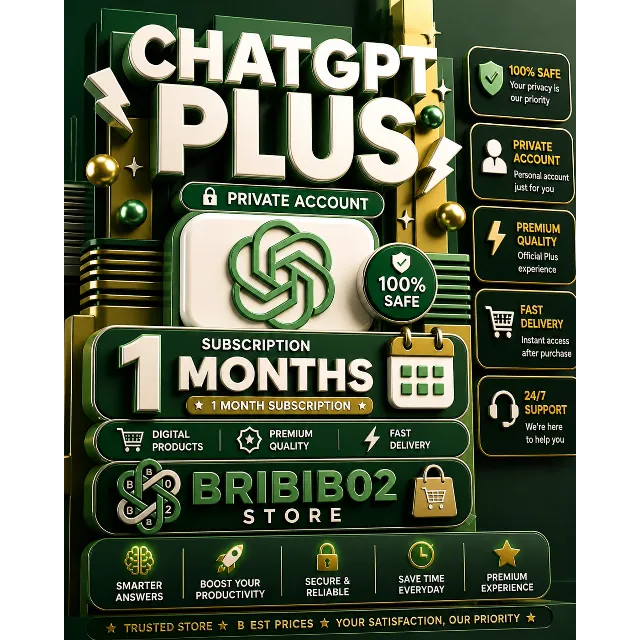 Chat GPT Plus 1 Month - Private Account (Global)