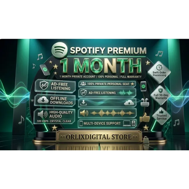 Spotify Premium | 1 Month Private Account | 100% Personal | Full Warranty