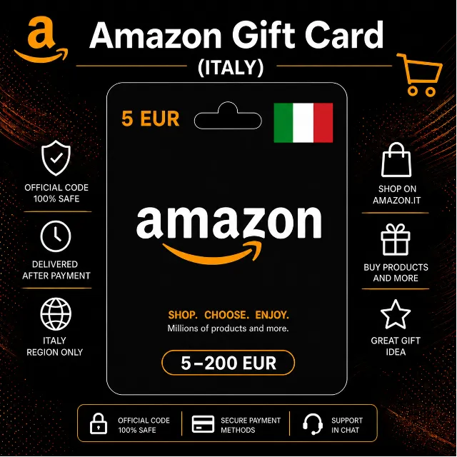 Amazon Gift Card (Италия) 5–200 EUR | Код пополнения Amazon