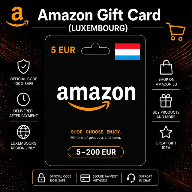 Amazon Gift Card (Люксембург) 5–200 EUR | Код пополнения Amazon