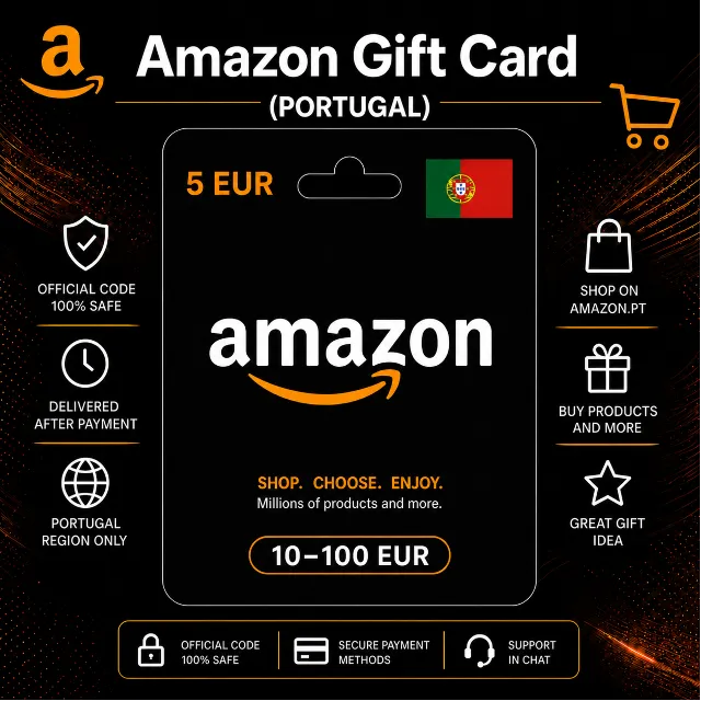 Amazon Gift Card (Португалия) 10–100 EUR | Код пополнения Amazon