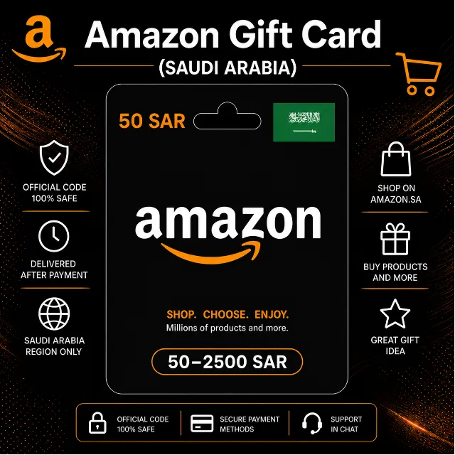 Amazon Gift Card (Саудовская Аравия) 50–2500 SAR | Код пополнения Amazon