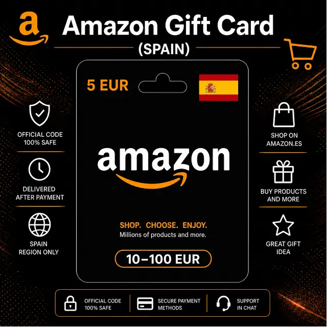 Amazon Gift Card (Испания) 10–100 EUR | Код пополнения Amazon