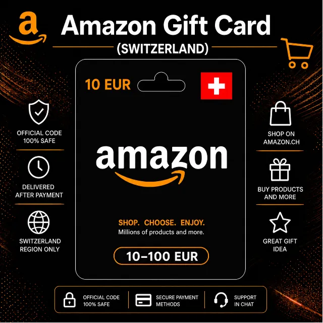 Amazon Gift Card (Швейцария) 10–100 EUR | Код пополнения Amazon