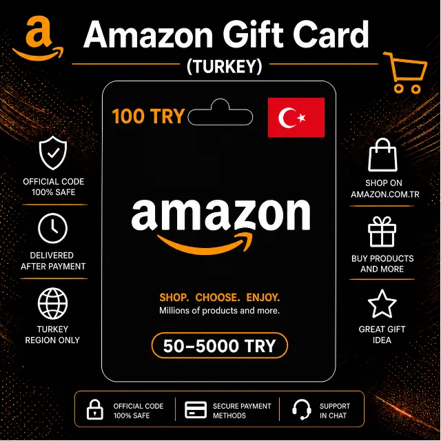 Amazon Gift Card (Турция) 50–5000 TRY | Код пополнения Amazon