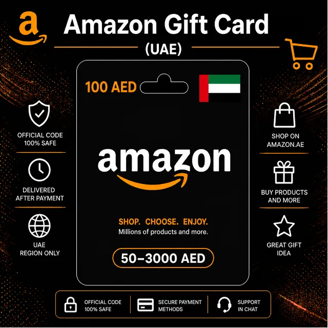Amazon Gift Card (ОАЭ) 50–3000 AED | Код пополнения Amazon