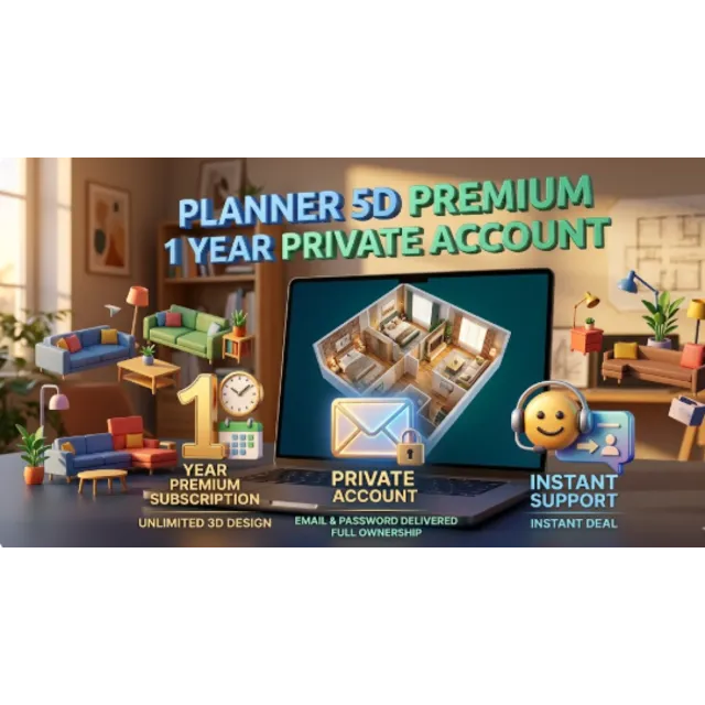 Planner 5D Premium Subscription 1 Year - Private Account (Global)