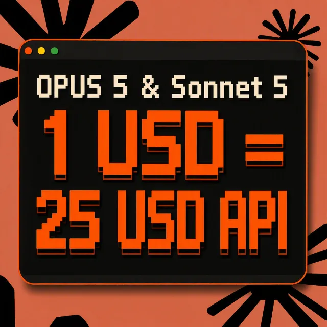 Claude Fable/Opus 5.1/Sonnet 5 API для Code и CLI — $1 = $25 кредитов | 20x выгода