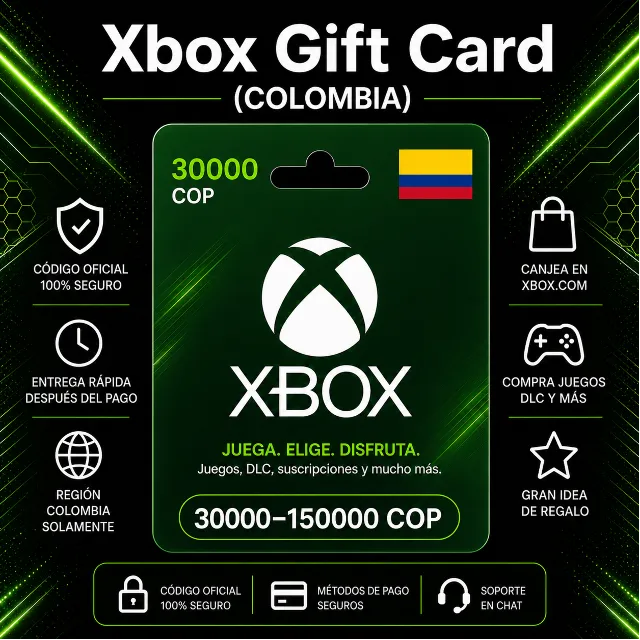 Xbox Gift Card (Колумбия) 30000–150000 COP | Код пополнения Xbox