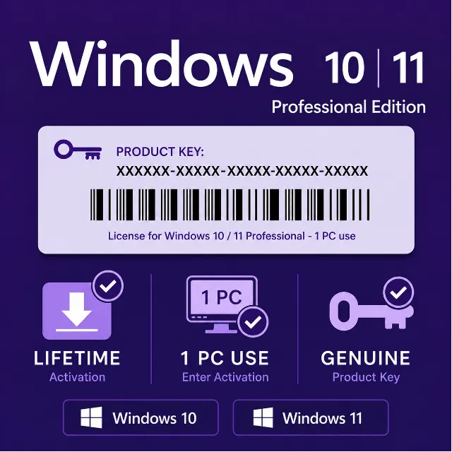 Windows 10 / 11 Home / Pro – Оригинальный ключ активации | Быстрая доставка | 1 ПК