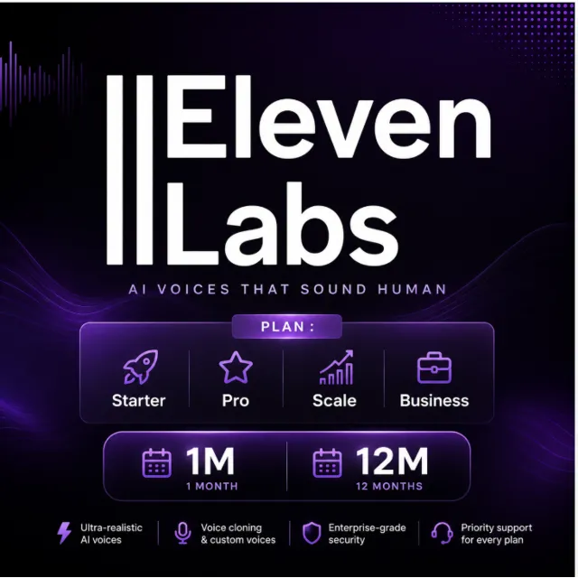 Eleven Labs — ПОДПИСКА НА ВАШ АККАУНТ | ElevenLabs