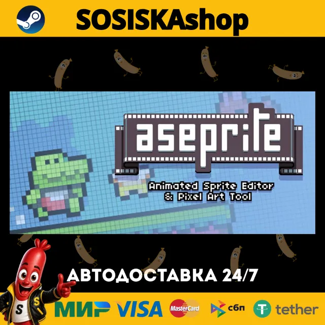 Aseprite + ВЫБОР РЕГИОНА STEAM