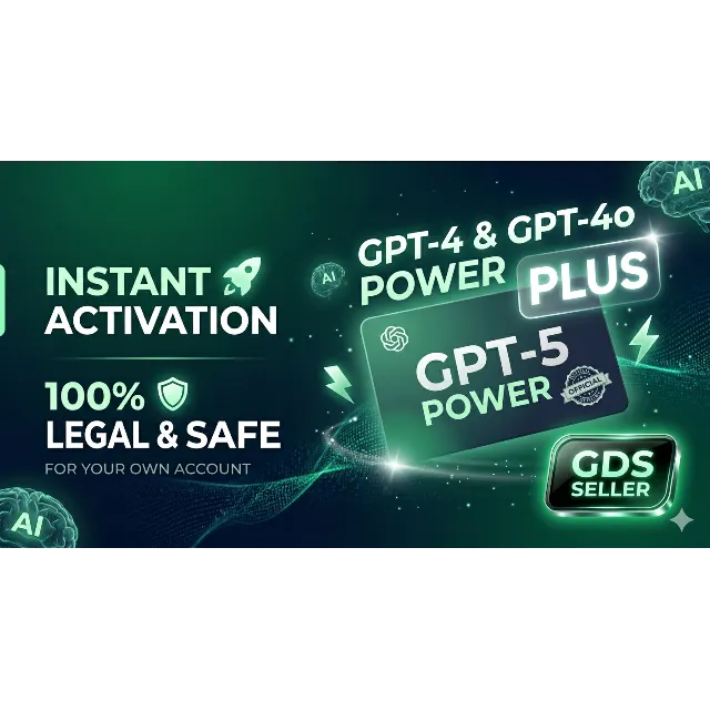 ChatGPT Plus Subscription 🚀 [Premium Upgrade] ⚡5.5 ,1M Plus pro