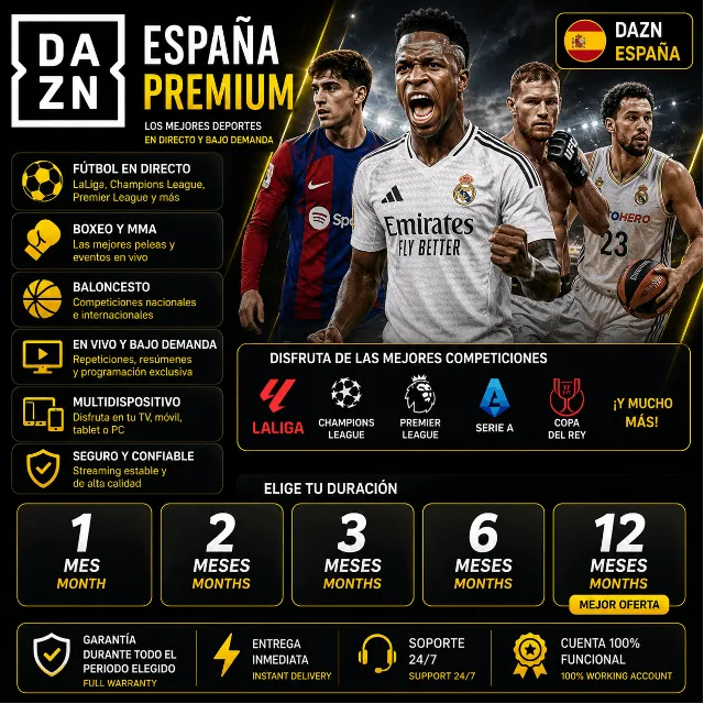 ⚽ DAZN Испания Подписка 1/3/6/12 месяца | Спорт | Гарантия ⚽