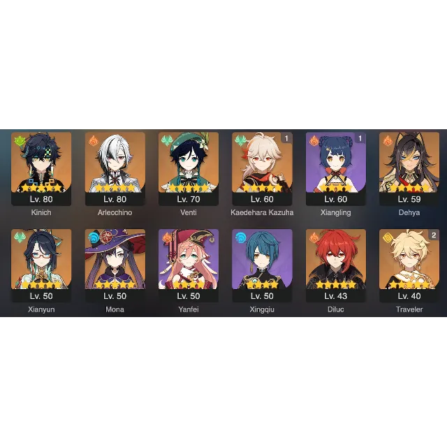 [2in1] NA GENSHIN IMPACT + Honkai: Star Rail💎49 AR | 43 CHARACTERS | 10 LEGENDARY 🎁