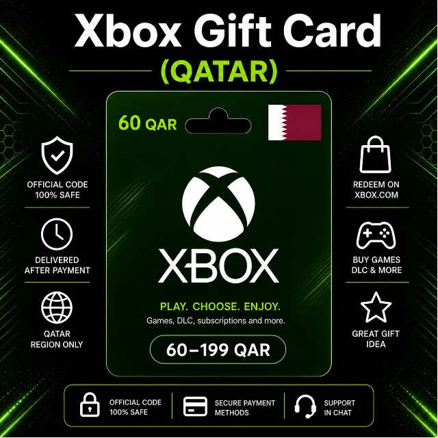 Xbox Gift Card (Катар) 60–199 QAR | Код пополнения Xbox