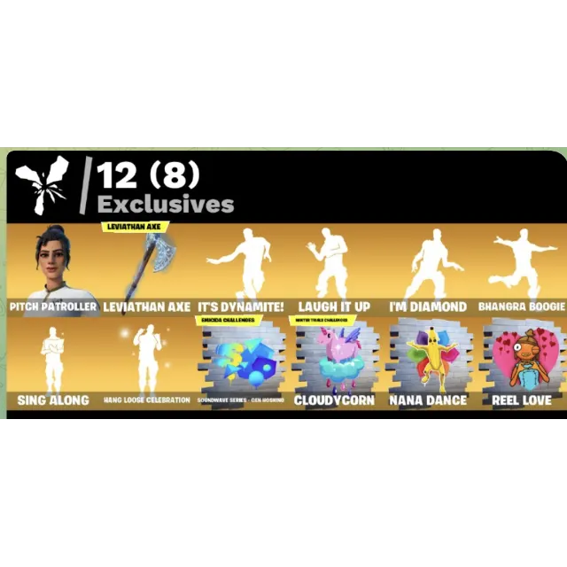 FN  (ALL PLATFORMS) Leviathan Axe 💎 75 skins (16 paid) | 600 VB + 2 🎁